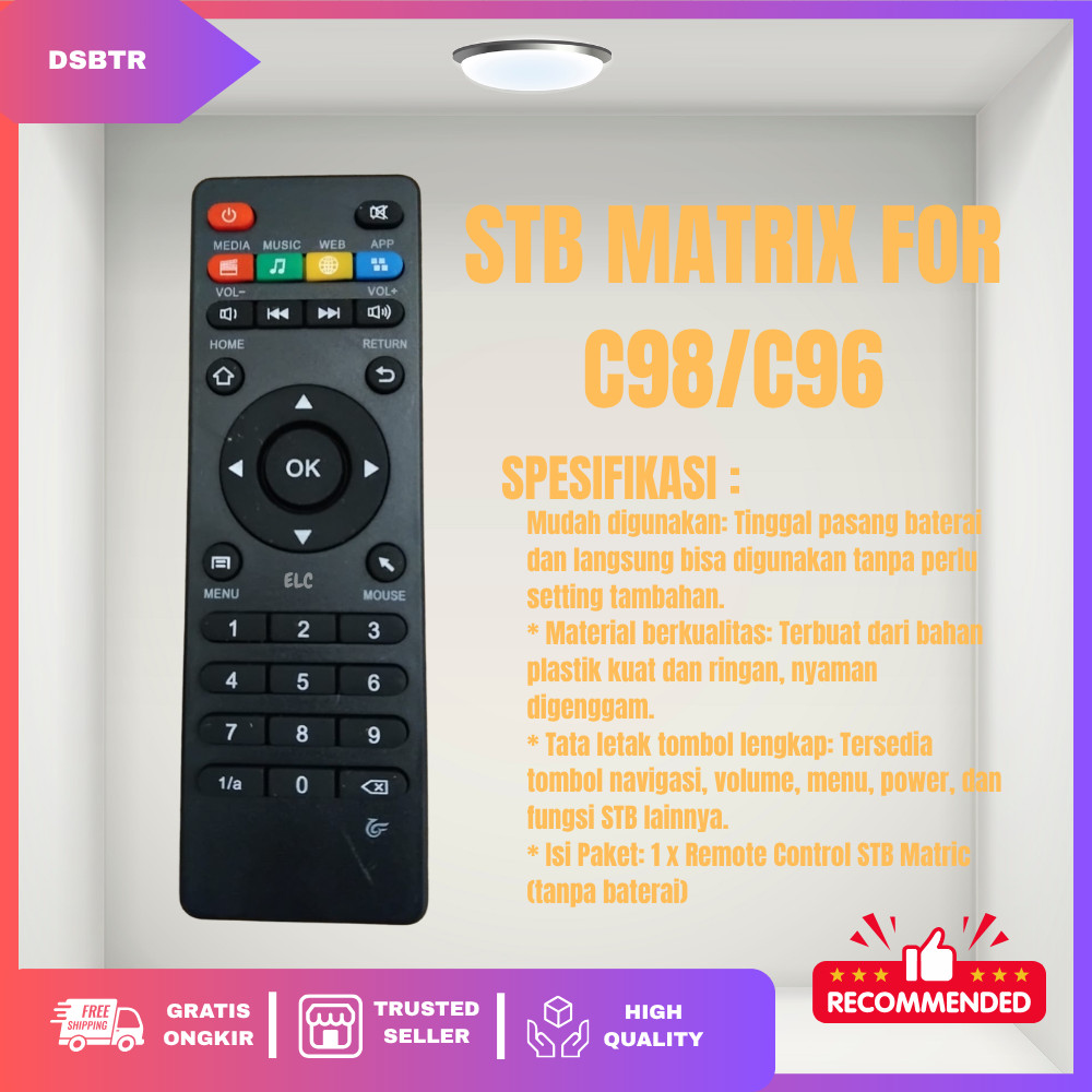 Remote MXQ / MXQ 4K / MXQ PRO / MXQ PRO 4K / MX10 / H96 / T95 / TX / X96 / Q1 Mini / S96 Ma