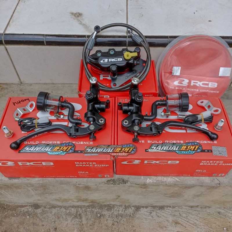 PAKET SET MASTER KALIPER RCB NMAX PCX ADV XMAX MASTER REM RCB RADIAL S1 14MM KIRI KANAN ORIGINAL KAL