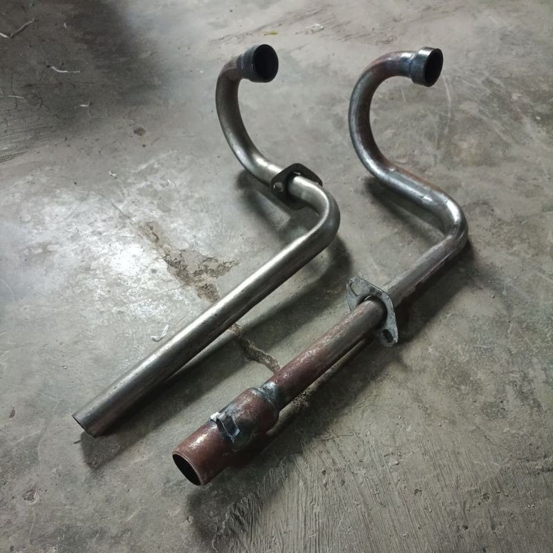 leheran knalpot trail bebek universal leheran scrambler honda  dax ct 100 125