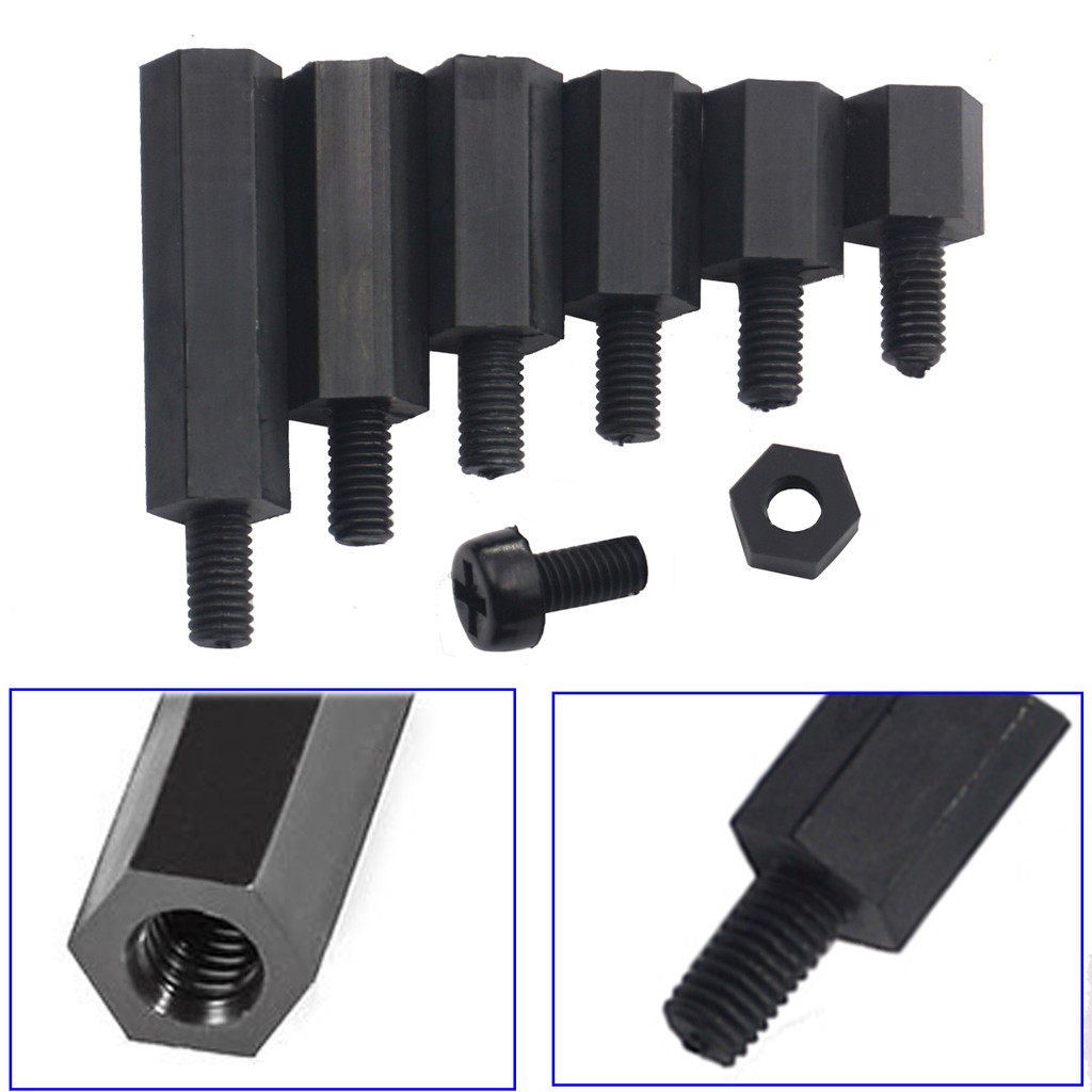 M3 Nylon Standoffs Hex Spacers Screws Nuts Assorted kit for RC FPV Drone Quadcopter Frame Audunio PC