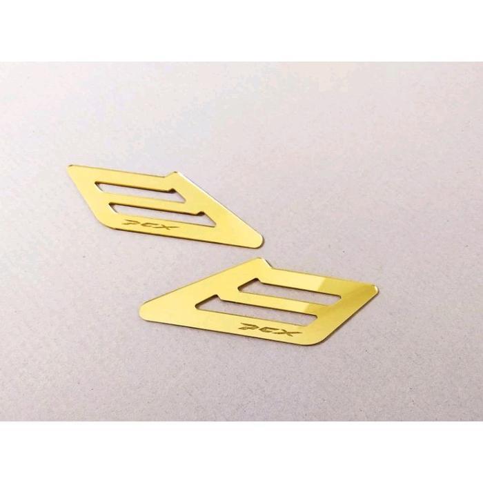 PCX 160 2021 Side Step Cover Footstep Garnish - Gold Chrome