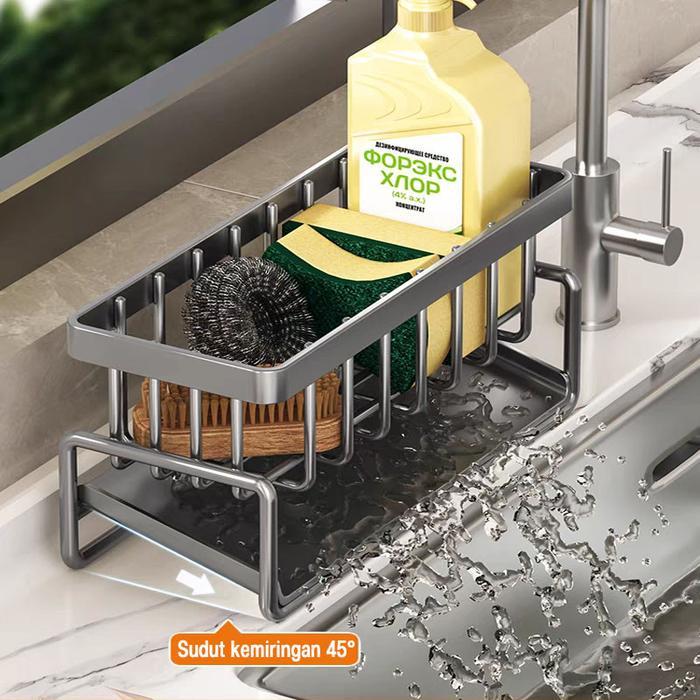 Rak Piring Rak Piring Wastafel Stainless Steel Rak Cuci Piring Wastafel Rak Dapur Rak Pengering Piri