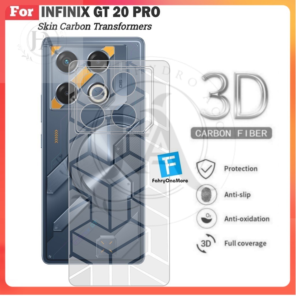 PROMO Skin Carbon Infinix Gt 20 Pro Garskin Transformers Pelindung Belakang Handphone