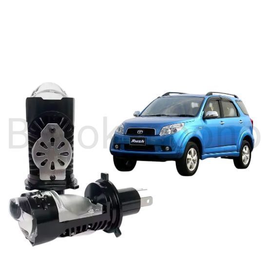 2pcs Lampu Utama LED H4 BiLED Ultra BRIGHT kipas Mobil Toyota Rush 2007 2012 Byk