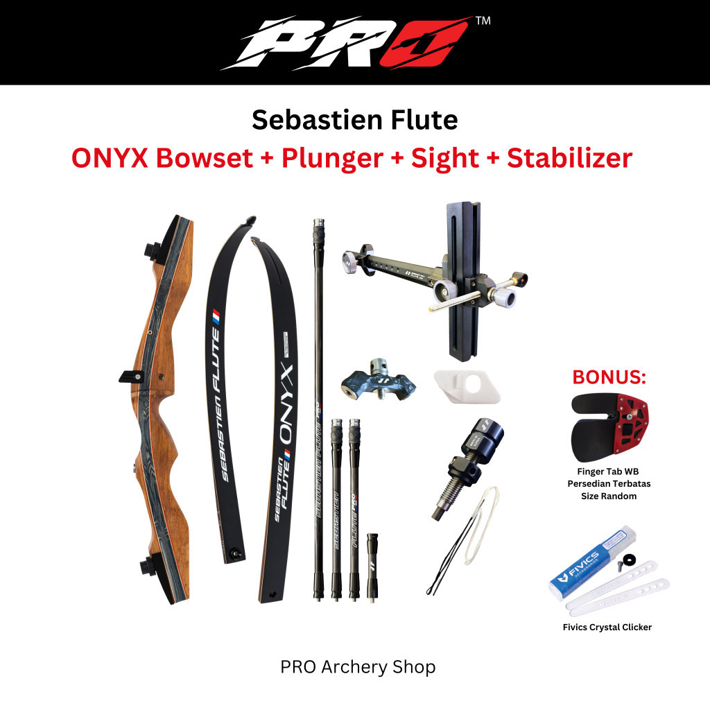 BUSUR SEBASTIEN FLUTE ONYX / BUSUR STANDAR BOW BUSUR ANAK BUSUR KAYU BUSUR WOODEN BOW BUSUR PANAHAN