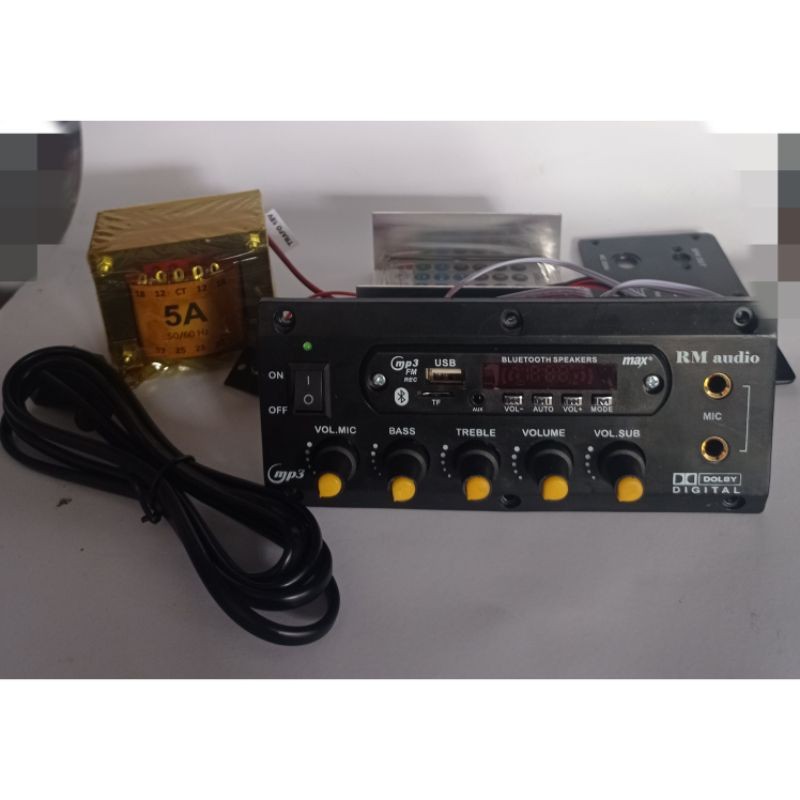 Kit Power Speaker Aktif Mono MP3 BLUETOOTH + Trafo 5A