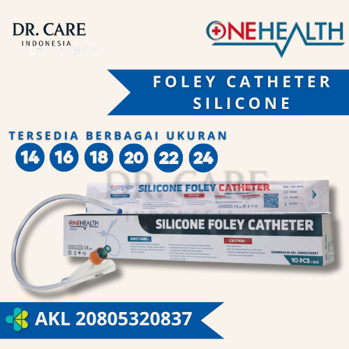 Foley Catheter Silicone 2 Way Onehealth 1 Pcs / Silicone Foley Catheter