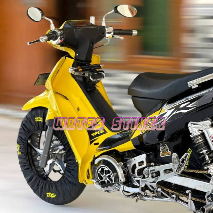 Striping Yamaha F1ZR fizr fiz r f1 zr Malaysia Sport Dual Clutch Viral list body Hitam Kuning