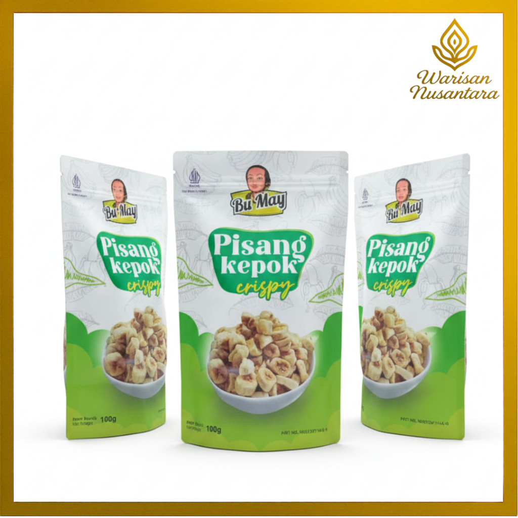 Keripik Pisang Kepok Bu May Oleh oleh Khas Surabaya Enak dan Praktis Camilan Pisang