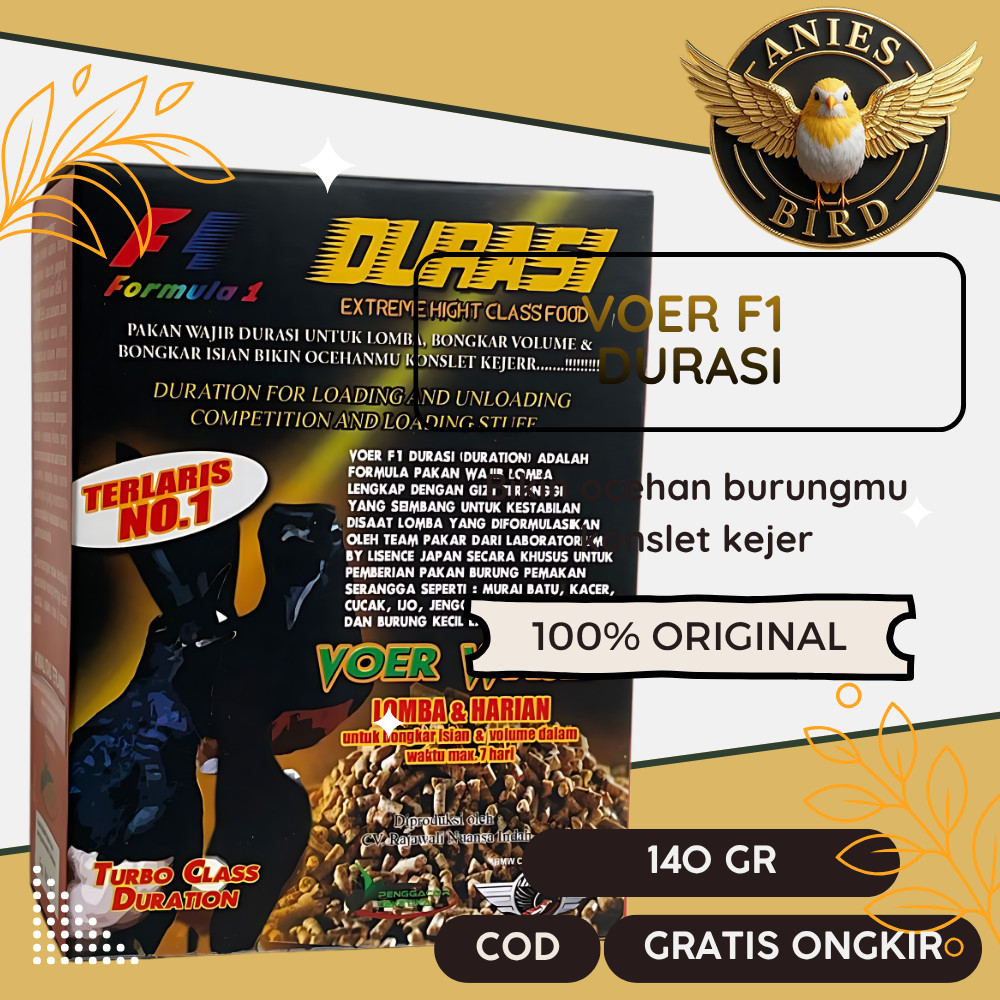 Voer F1 Durasi Pakan Wajib Lomba Burung Murai semakin Fighter dan Gacor