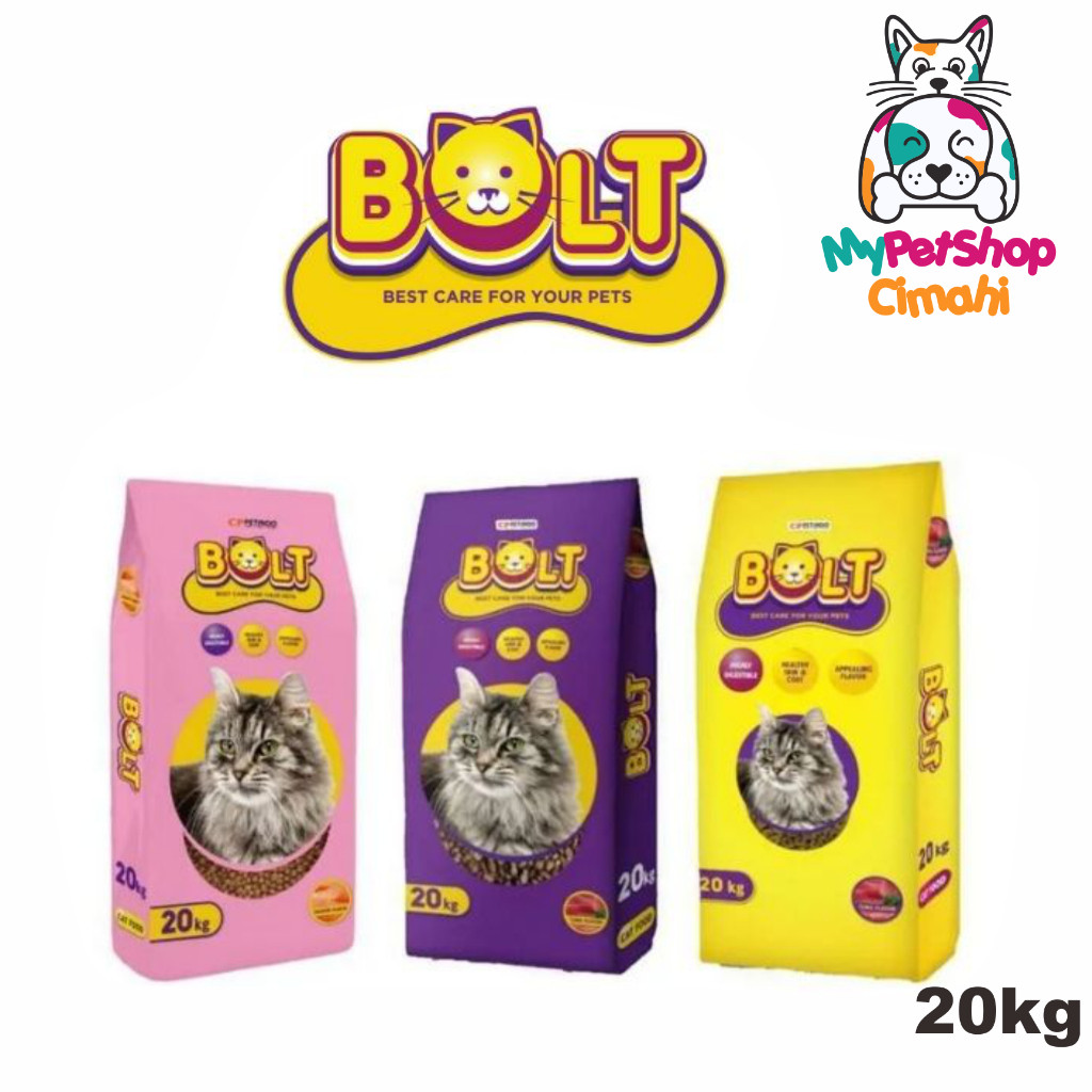 [CAHAYA PETSTORE] Bolt makanan kucing 1karung 20kg