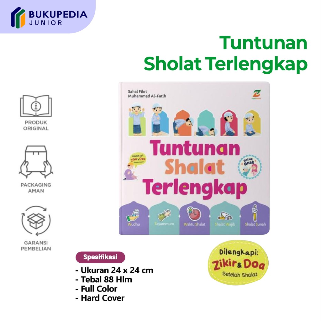 Tuntunan Shalat Terlengkap Untuk Anak - Buku Sholat Anak Bergambar Lengkap