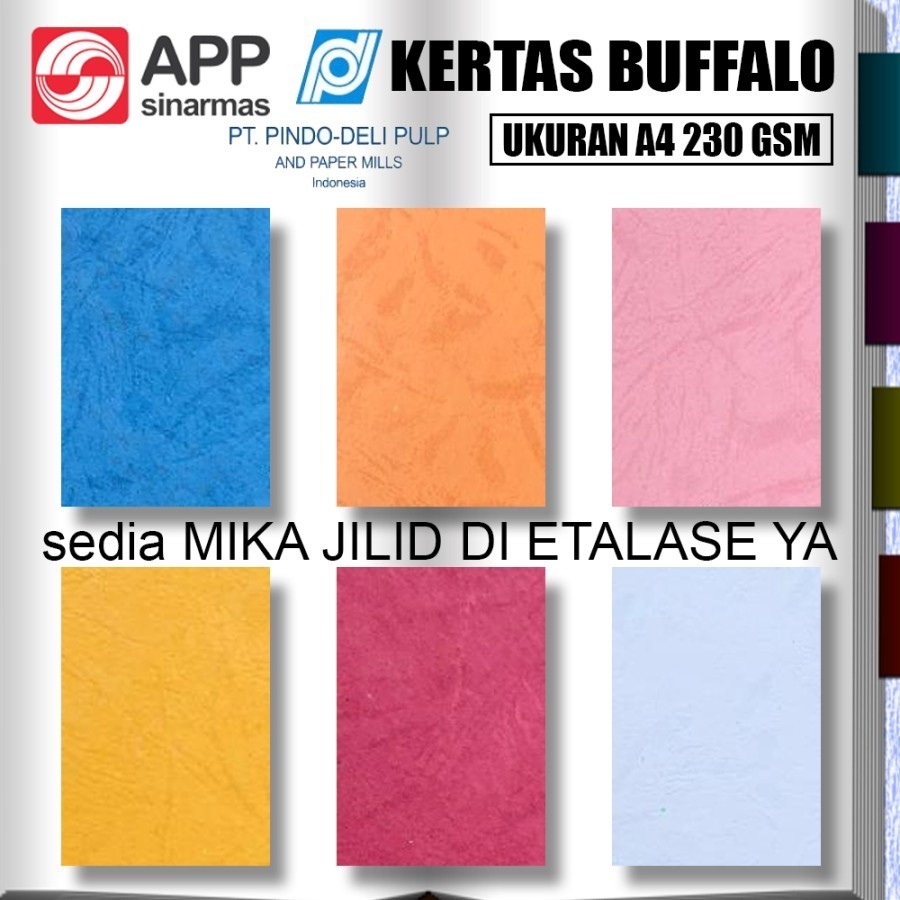KERTAS BUFFALO F4 230 GSM/ KERTAS BUFFALO JILID SAMPUL 1Pcs saja
