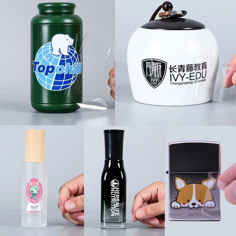 50PCS customized logo labels on perfume bottles, with invidual name personalized design of gas cup b