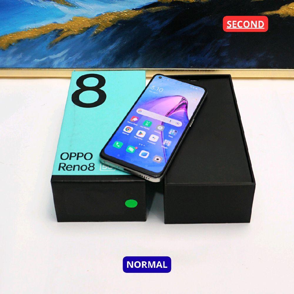 OPPO RENO 8 12/256 GB (5G) HP SECOND ORIGINAL SINAR MUTIARA CELL