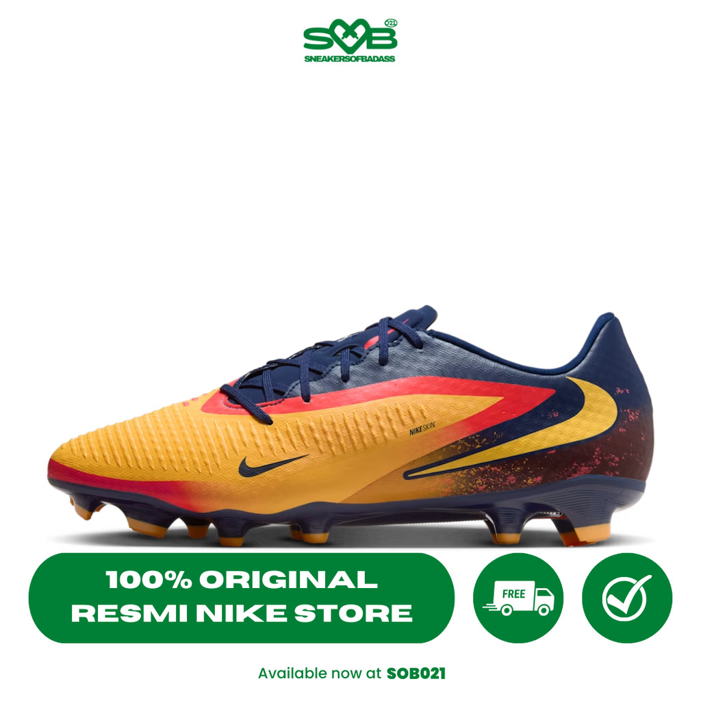 Sepatu Bola Nike Phantom 6 Low Academy 'Erling Haaland' Multi-ground Football Boot Laser Orange/Blue