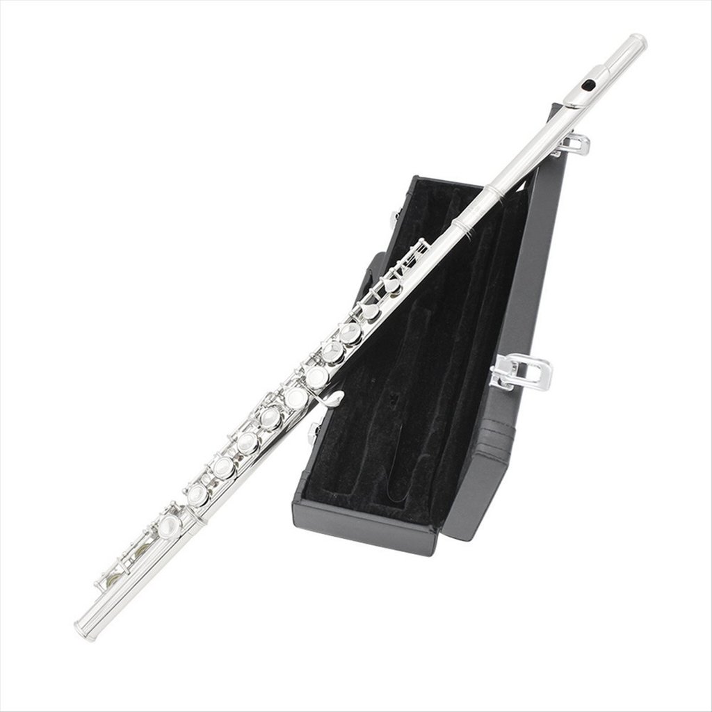SLADE 16 Closed Holes Flute C Key Flute Concert Flute Professional Woodwind truments Gold SilverN37R