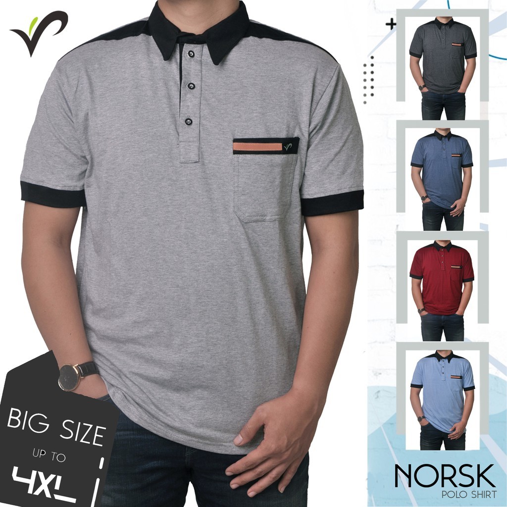 WAH STORE - Kaos Polo Shirt Kerah Pria Wangki Big Size Golf
