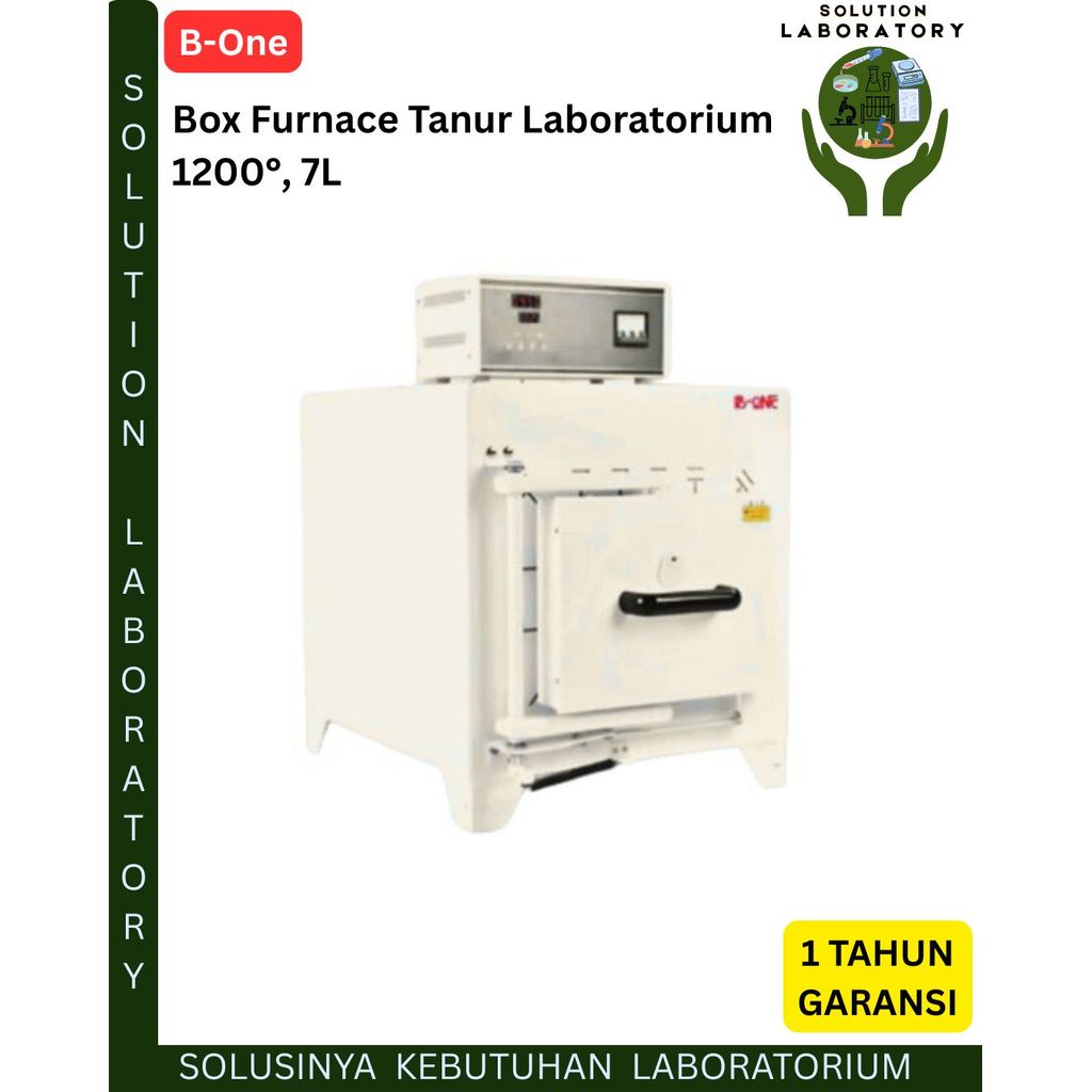 Box Furnace Tanur Laboratorium 1200°, 7L B-One