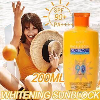 Glowing Up Sunscreen Lotion Whitening Sunblock Cream SPF90 PA +++ Wajah Dan Badan Sunscreen Sun Prot