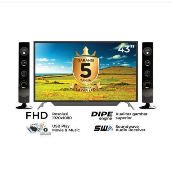 LED TV POLYTRON 43 INCH PLD-43TV1556