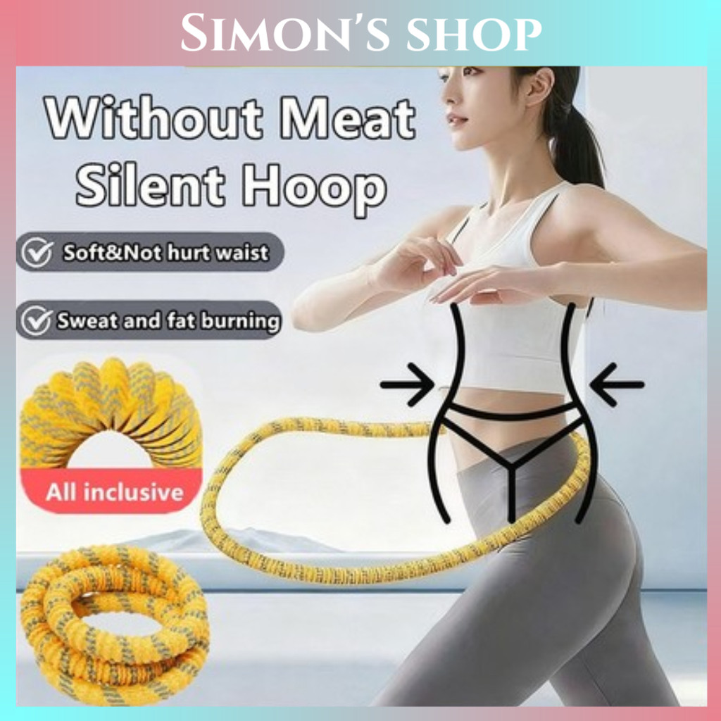 Hula Hoop Silent Soft Lembut Untuk Pembakar Lemak Perut Olahraga Dewasa Dan Anak