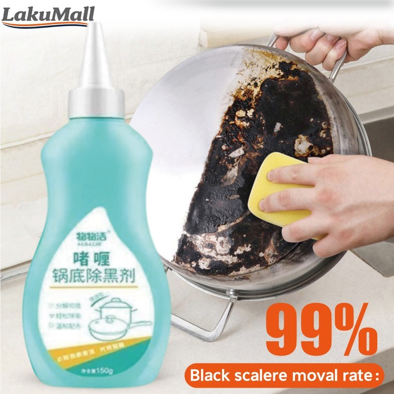 Penghilang Kerak Dapur Power Hitam Tanpa Gosok Untuk Oven BBQ Kompor Panci Wajan Stain Remover Cookw
