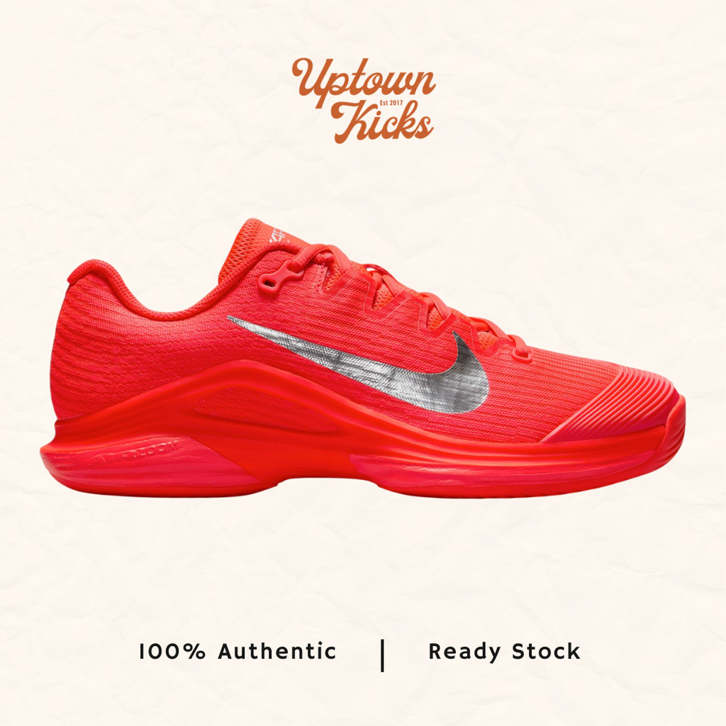 Nike Tennis Women Vapor 12 Bright Crimson Sepatu Tenis Wanita HQ2595-600 (100% original)
