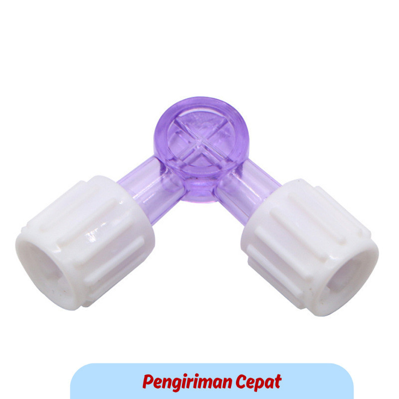 PCP Two-way Luer Connector Adapter Liquid Mixing Syringe Valve Connecter Luer Lock Adapter