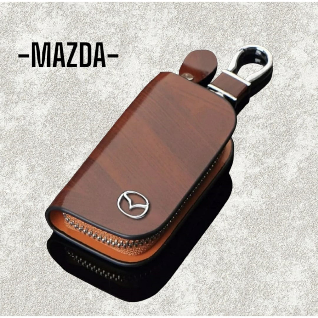 cod- Dompet STNK & Gantungan Kunci Branded Premium Import Mobil MAZDA / Logo Lainnya Toyota Daihatsu