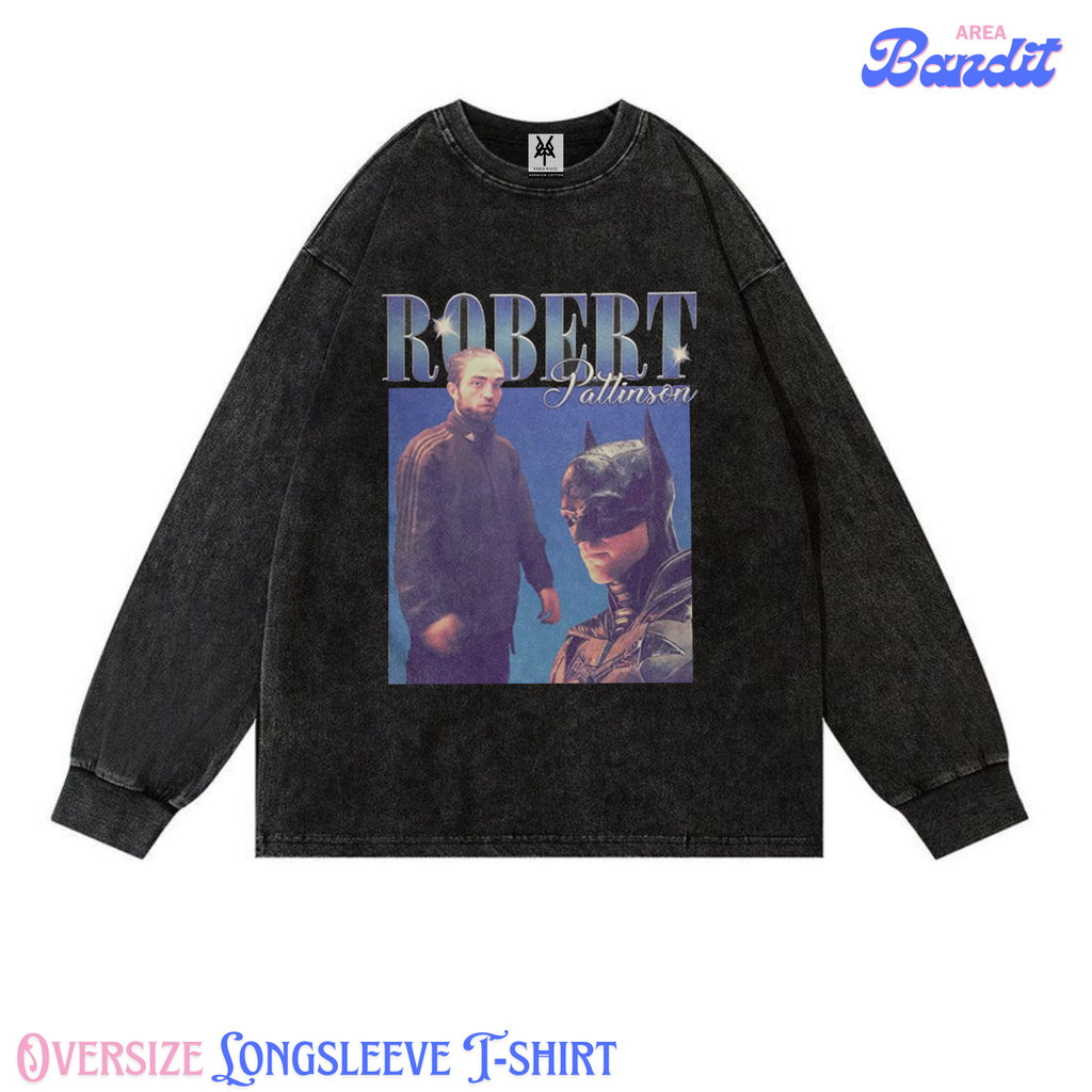 Bandit Area "Robert pattinson" Oversize Longsleeve T-shirt Vintage tee