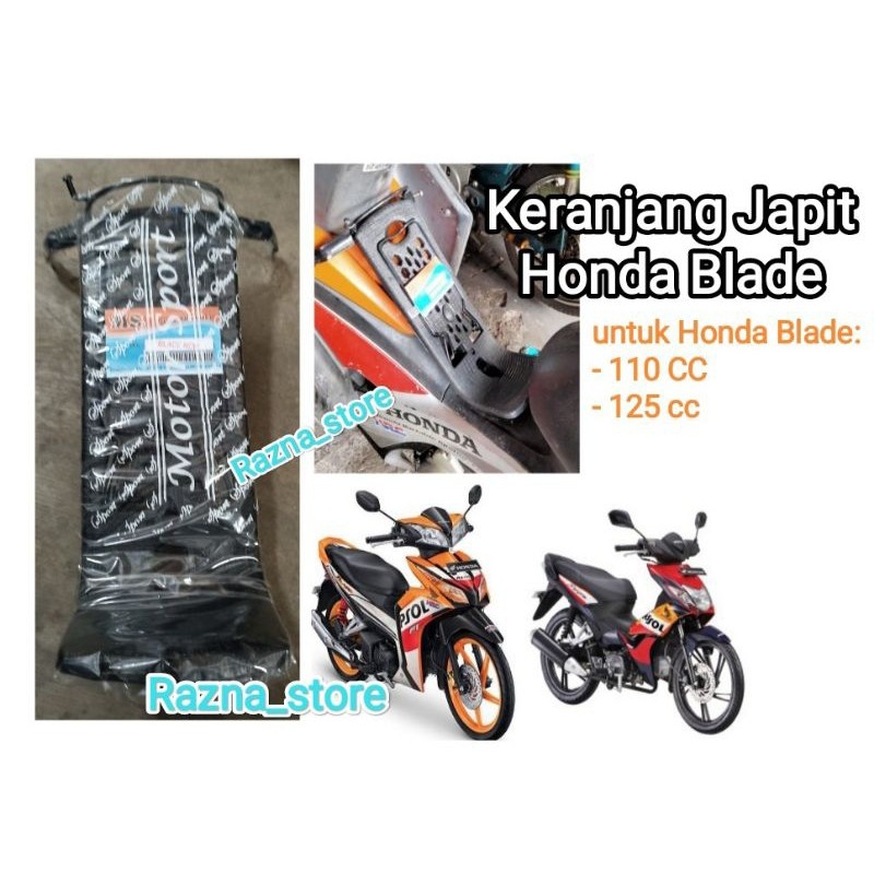 Bagasi motor/ Bagasi Tengah/ Keranjang Japit/ Rak Japit Motor Honda Blade