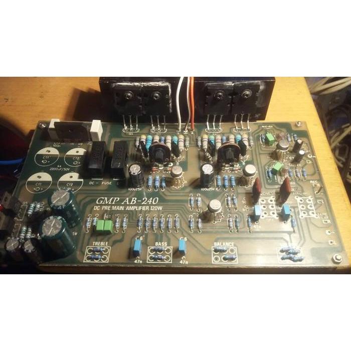Kit Module DC Power Amplifier Stereo With Tone Control GMP AB-240 -FR4 BERKUWALITAS...