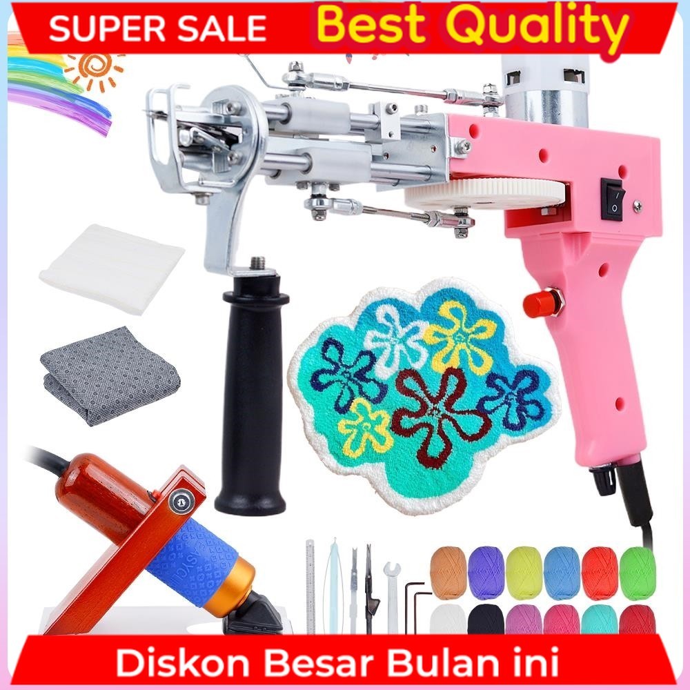 tufting Gun Starter kit - Rug Making kit with Dedicated Storage Box,Carpet tufting Gun 2 in 1 kit wi