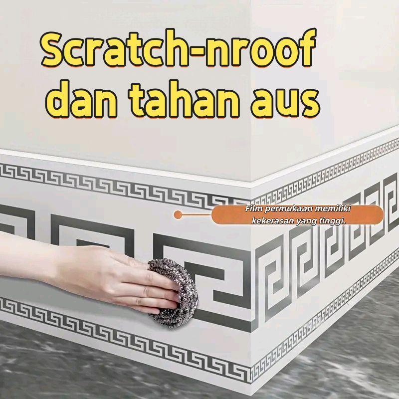 Wall Border PVC Premium Easy Apply Wall Border List Walpaper List Stiker Dinding Glossy