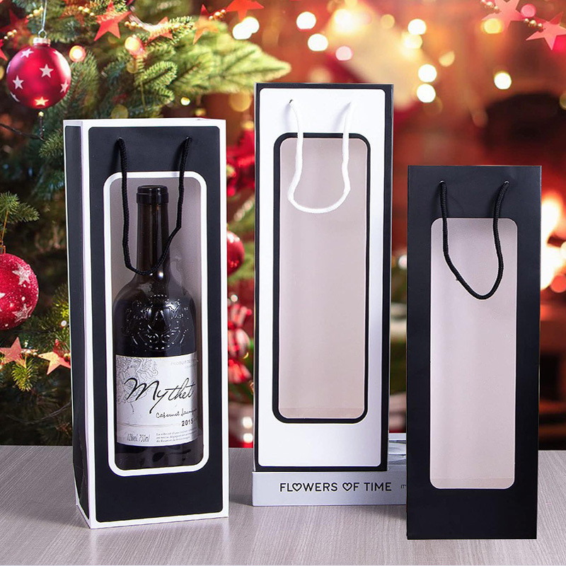 BXBW paperbag tas goodie bag box kotak natal minuman botol christmas bingkisan tempat hadiah kado pa