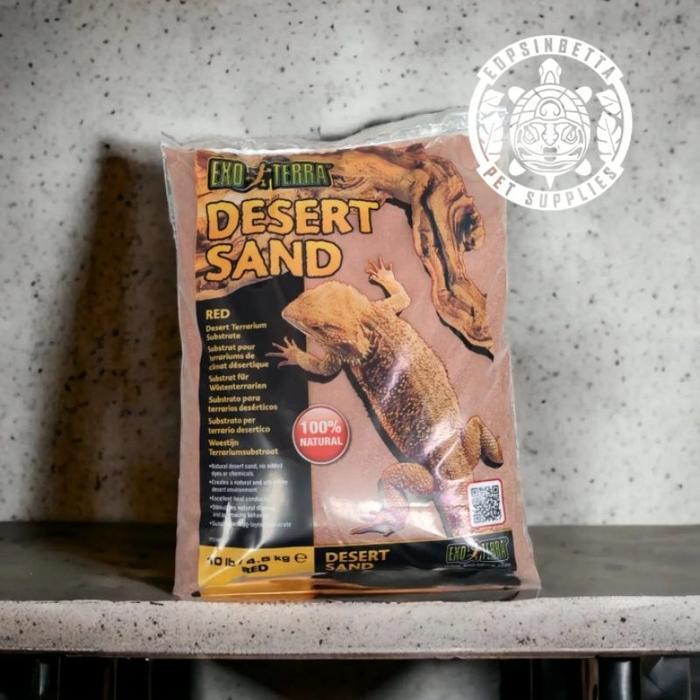 KucingGawrong2 Aneka Pasir Exoterra Red / Yellow / Black Desert Sand 4.5 kg Pasir Alas Kandang Hamst