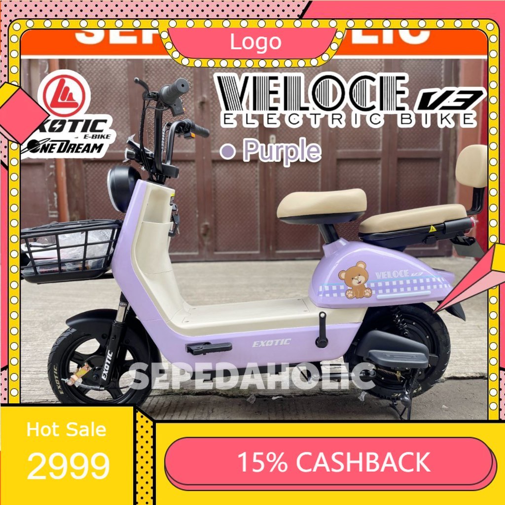 TERBAIK Sepeda Listrik EXOTIC VELOCE V3 / FASTRON SLX 6.0 / VALERO RX 5.0 6.0 500 Watt Electric Bike
