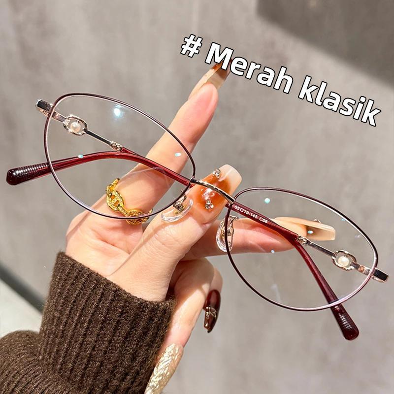 Bisa Cod  Kacamata Baca FashionKorea Anti Blveray Frame Wanita Antiradiasi Biru Anti Wanita Kacamata