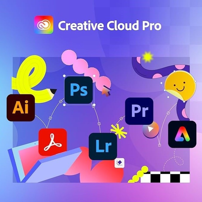 Adobe Creative Cloud Pro All Apps | Generative AI Firefly | Langganan Resmi & Bergaransi