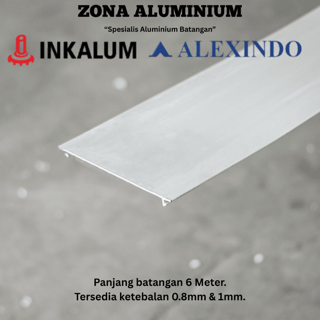 INKALUM ALEXINDO Aluminium Batangan 0561 Tutup Rata Kusen 4 Inch