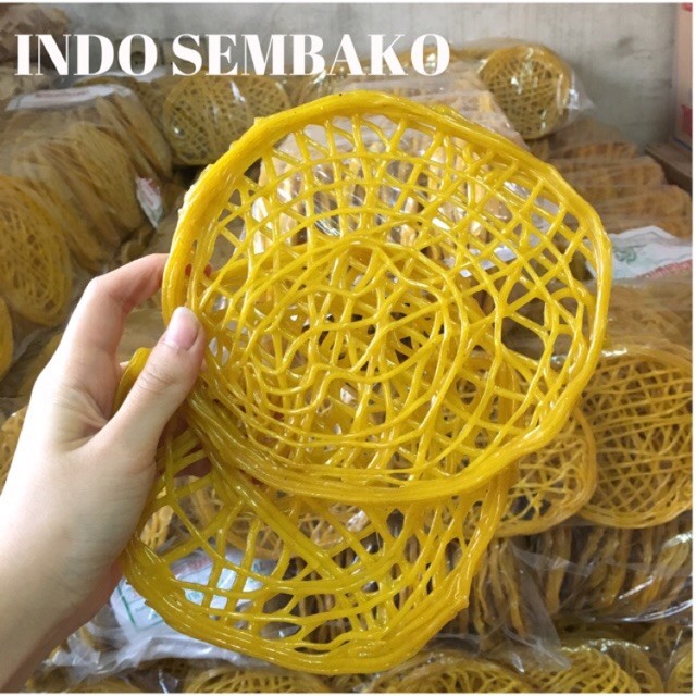 (VIVESSA) Kerupuk Mie Besar Kuning / Kerupuk Asinan 5kg