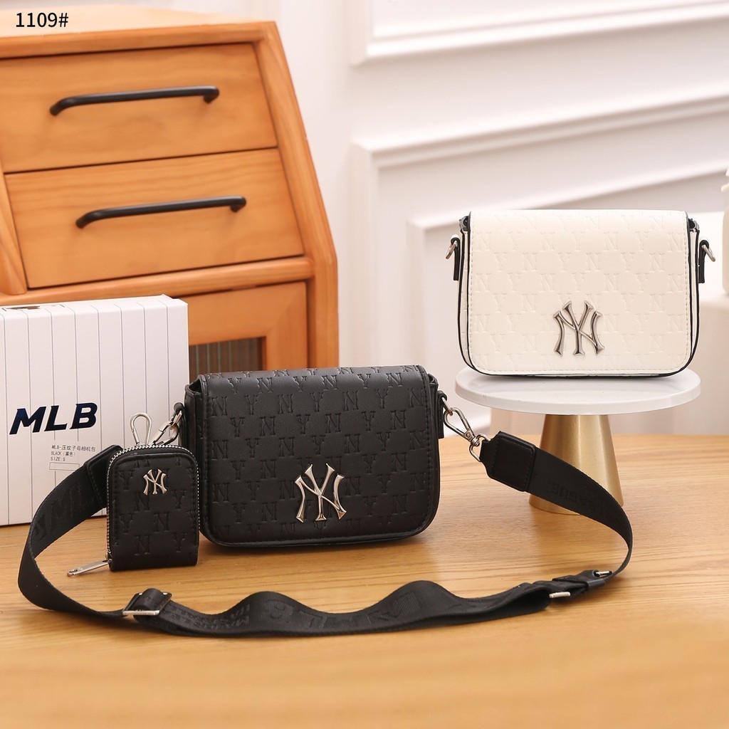 Tas Wanita #1109 NY Yankees Mini Monogram Embo Cross Bag Branded Import