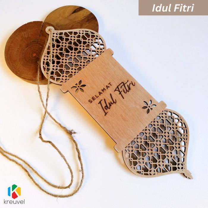 Hiasan Gantungan/Ornamen Gantungan Ramadhan Idul Fitri - 1 Sisi - IDUL FITRI