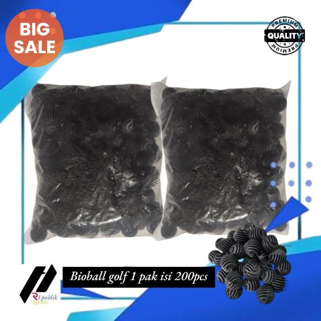 bioball bio ball isi 200pcs media filter kolam koi & aquarium / filter / media filter/ filter aquari