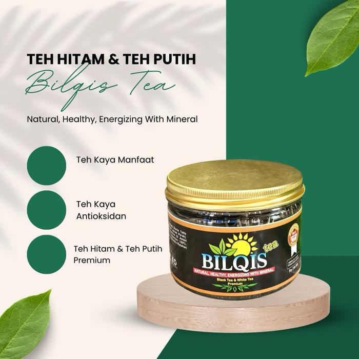 PROMO  Bilqis Tea Teh Hitam dan Teh Putih 125gr Original - Teh Premium Herbal