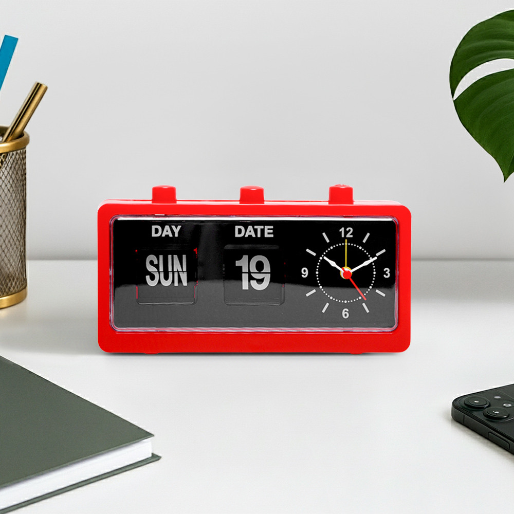 Informa Jam Weker Analog - Merah Alarm Clock Waker Clock Jam Alarm Dekorasi Kamar Tidur