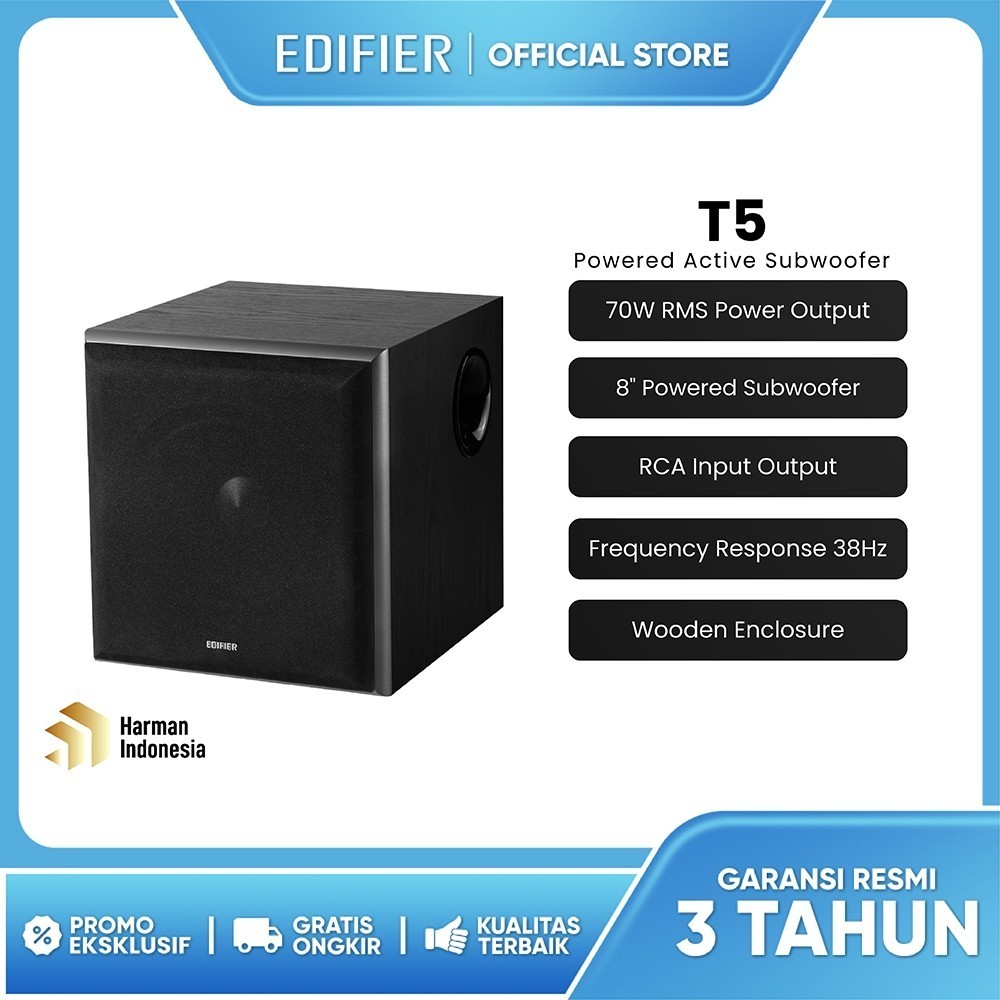 EDIFIER T5 Powered Active Subwoofer