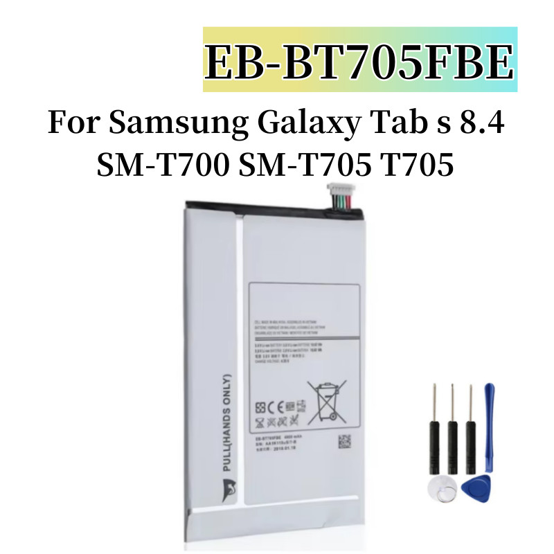NEW EB-BT705FBC EB-BT705FBE Tablet Battery For Samsung Galaxy Tab S 8.4 SM-T700 SM-T705 T705 4900mAh