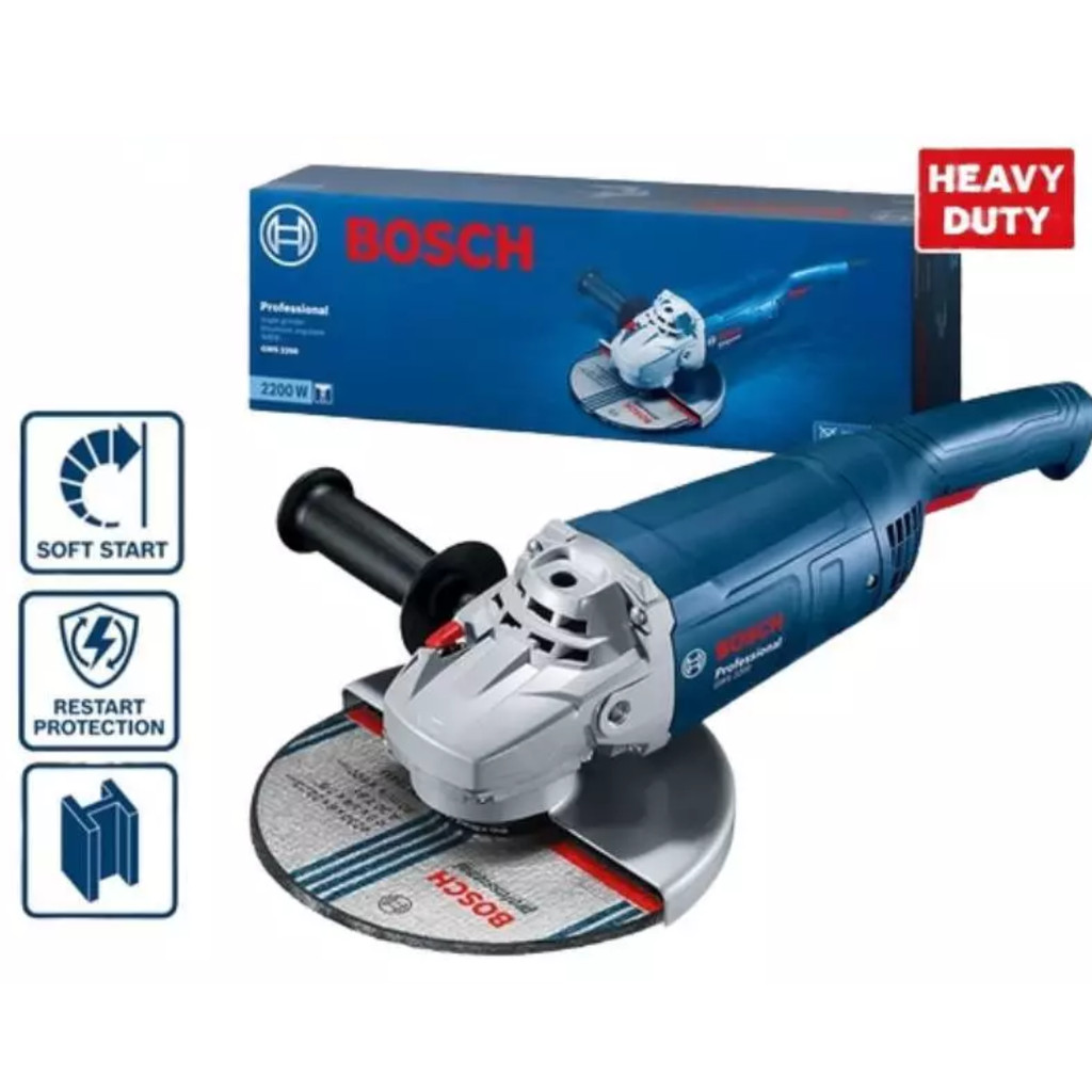 Bosch GWS 2200 180 Gerinda 7 Inch – Mesin Gerinda Tangan Profesional